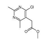 (4-chloro-2,6-dimethyl-pyrimidin-5-yl)-acetic acid methyl ester结构式