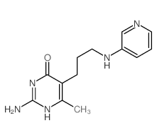 4(3H)-Pyrimidinone,2-amino-6-methyl-5-[3-(3-pyridinylamino)propyl]- structure