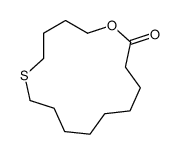 1-oxa-6-thiacyclopentadecan-15-one结构式