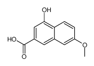 4-Hydroxy-7-methoxy-2-naphthoic acid Structure