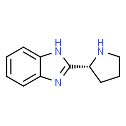 (R)-2-(Pyrrolidin-2-yl)-1H-benzo[d]imidazole结构式
