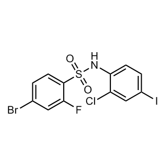 4-溴-N-(2-氯-4-碘苯基)-2-氟苯磺酰胺图片