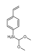 dimethoxymethyl-(4-ethenylphenyl)silane Structure