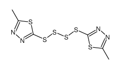 2-methyl-5-[(5-methyl-1,3,4-thiadiazol-2-yl)tetrasulfanyl]-1,3,4-thiadiazole结构式