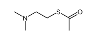 S-[2-(dimethylamino)ethyl] ethanethioate structure