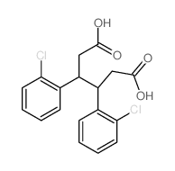 3,4-bis(2-chlorophenyl)hexanedioic acid structure