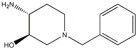 (3R,4R)-4-Amino-1-benzyl-piperidin-3-ol结构式