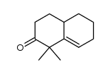 4,4-Dimethyl-Δ5(10)-octalon-(3)结构式