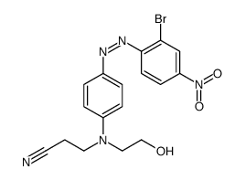 3-[[4-[(2-bromo-4-nitrophenyl)azo]phenyl](2-hydroxyethyl)amino]propiononitrile结构式