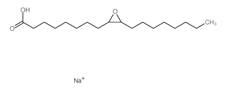 8-(3-octyloxiran-2-yl)octanoic acid structure
