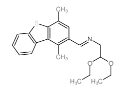 Ethanamine,N-[(1,4-dimethyl-2-dibenzothienyl)methylene]-2,2-diethoxy-结构式