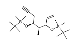 (3S,4S,5S)-3,5-bis[(tert-butyldimethylsilyl)oxy]-4-methyloct-1-en-7-yne结构式