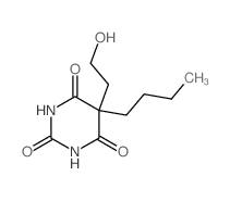 2,4,6(1H,3H,5H)-Pyrimidinetrione, 5-butyl-5-(2-hydroxyethyl)-结构式