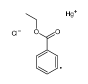 chloro-(3-ethoxycarbonylphenyl)mercury Structure