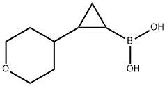 2-(4-Tetrahydropyranyl)cyclopropane boronic acid structure