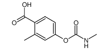 <4-Carboxy-3-methyl-phenyl>-N-methylcarbonat Structure