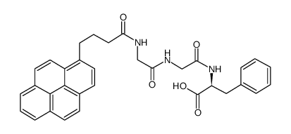 N-4-(1-Pyrene)butyroylglycylglycyl-L-phenylalanine结构式