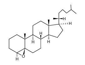 Cholestane, 4,5-epoxy-, (4beta,5beta)- Structure