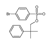 (2-methyl-2-phenylpropyl) 4-bromobenzenesulfonate结构式