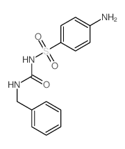 Benzenesulfonamide,4-amino-N-[[(phenylmethyl)amino]carbonyl]- structure