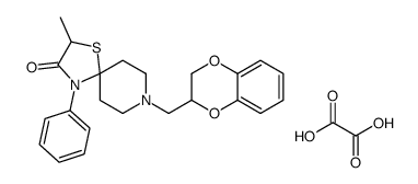 8-(2,3-dihydro-1,4-benzodioxin-3-ylmethyl)-2-methyl-4-phenyl-1-thia-4,8-diazaspiro[4.5]decan-3-one,oxalic acid结构式
