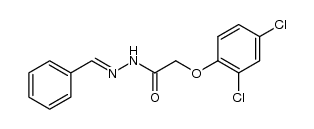 1-[(2,4-dichlorophenoxy)acetyl]-2-benzylidenehydrazine结构式