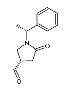 (4S,1'R)-[1-(1'-phenylethyl)-2-oxopyrrolidin-4-yl]carboxaldehyde结构式