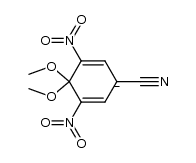 1-cyano-4,4-dimethoxy-3,5-dinitrocyclohexa-2,5-dien-1-ide结构式