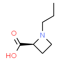 1-丙基-(2S)-2-氮杂环丁烷羧酸结构式