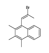 1-(2-Bromo-1-propenyl)-2,3,4-trimethylnaphthalene structure