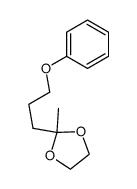 2-methyl-2-(3-phenoxy-propyl)-[1,3]dioxolane结构式