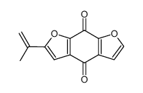 2-(1-Methylethenyl)benzo[1,2-b:5,4-b']difuran-4,8-dione Structure