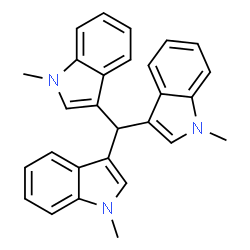 tris-(N-methylindol-3-yl)methane structure