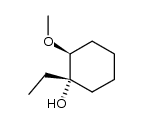 (+/-)-2c-methoxy-1r-ethyl-cyclohexanol-(1)结构式