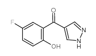 4-(5-氟-2-羟基苯甲酰基)吡唑结构式