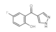 4-(5-fluoro-2-hydroxybenzoyl)pyrazole structure