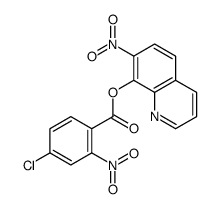 7-Nitro-8-quinolyl=4-chloro-2-nitrobenzoate结构式
