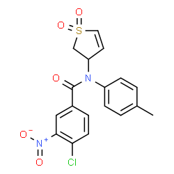 4-chloro-N-(1,1-dioxido-2,3-dihydrothiophen-3-yl)-3-nitro-N-(p-tolyl)benzamide picture