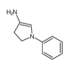 1H-Pyrrol-3-amine,4,5-dihydro-1-phenyl-(9CI) structure