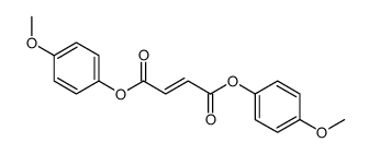 Fumaric acid bis(p-methoxyphenyl) ester structure