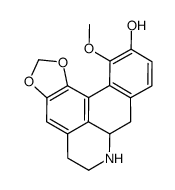 5H-1,3-Benzodioxolo[6,5,4-de]benzo[g]quinolin-11-ol,6,7,7a,8-tetrahydro-12-methoxy-,(7aS) Structure