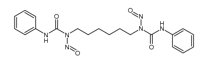 Hexamethylendi-(N-nitroso-N'-phenylharnstoff)结构式