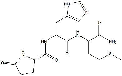 pGlu-L-His-L-Met-NH2 Structure