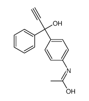 N-[4-(1-hydroxy-1-phenylprop-2-ynyl)phenyl]acetamide结构式