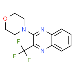 4-(3-(三氟甲基)喹喔啉-2-基)吗啉结构式