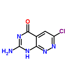 7-Amino-3-chloropyrimido[4,5-c]pyridazin-5-ol结构式