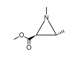 2-Aziridinecarboxylic acid, 1,3-dimethyl-, methyl ester, (2R,3S)-rel- (9CI)结构式