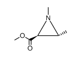 2-Aziridinecarboxylic acid, 1,3-dimethyl-, methyl ester, (2R,3S)-rel- (9CI) Structure