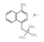 trimethyl-[(4-methylnaphthalen-1-yl)methyl]azanium structure