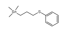 trimethyl(3-(phenylthio)propyl)stannane Structure